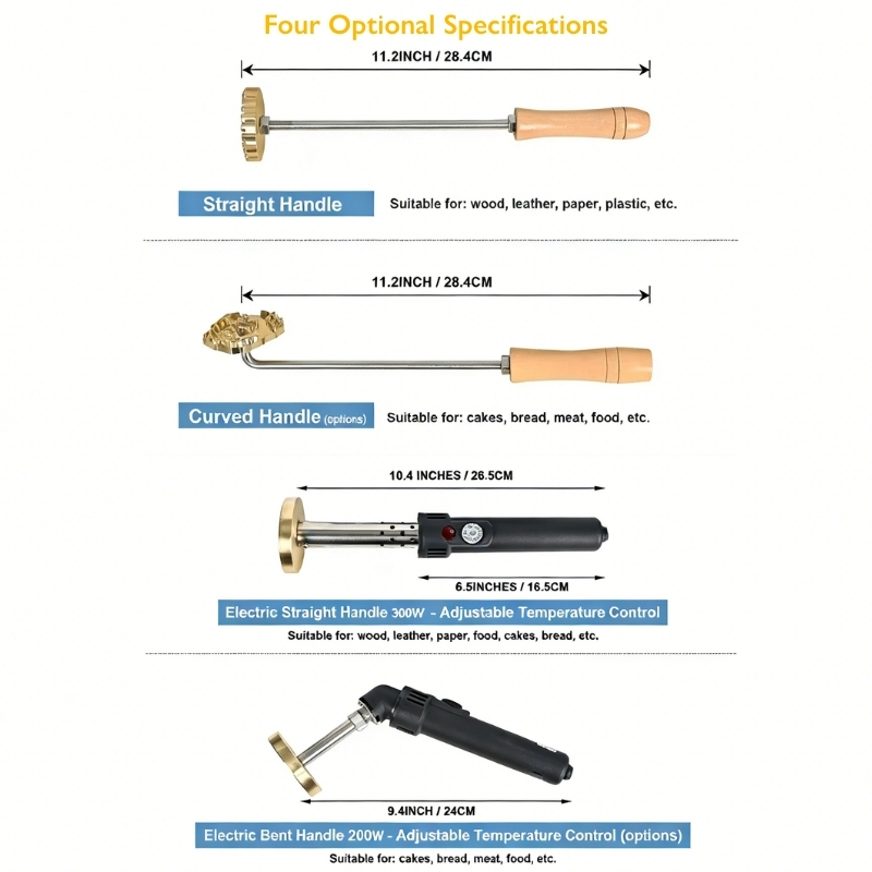 Custom Branding Iron for Woodworking and Leather Personalised Signature Wood Burning Stamp Gift for Dad