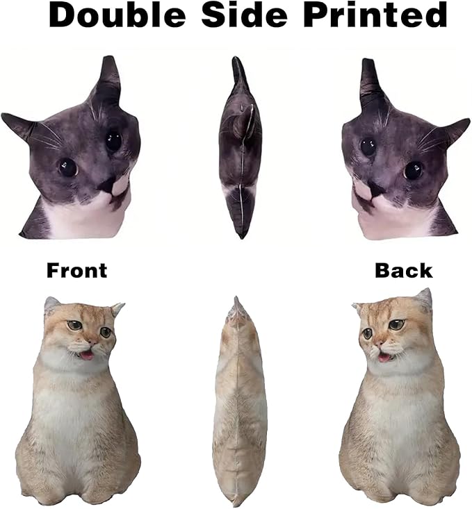 Custom 3D Custom Ugly-Cute Pet Pillow Personalised Photo Printing Pillow Funny Gift for Pets