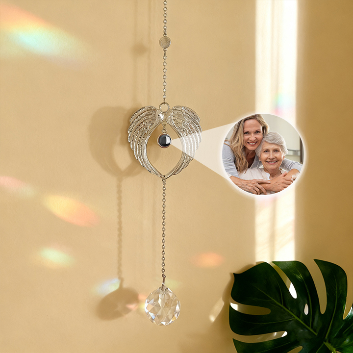 Personalised Sunburst Photo Sun Catcher Custom Projection Ornaments