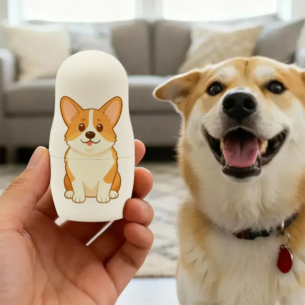 Personalised Portrait Nesting Doll Custom Photo Family Set Cartoon Style Gift Christmas Birthday Keepsake for Parents Kids Couples