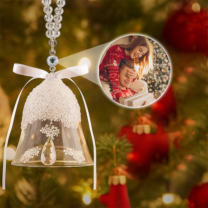 Personalised Picture Projection Ornaments with Photo Inside Christmas Tree Hanging Ornaments Christmas Decoration Gifts