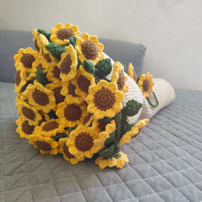 FINISHED Handmade Crochet Flower Throw Blanket Bouquet Rose Bouquet Knitted Bouquet Ready-Made Blanket Mothers Day Gifts