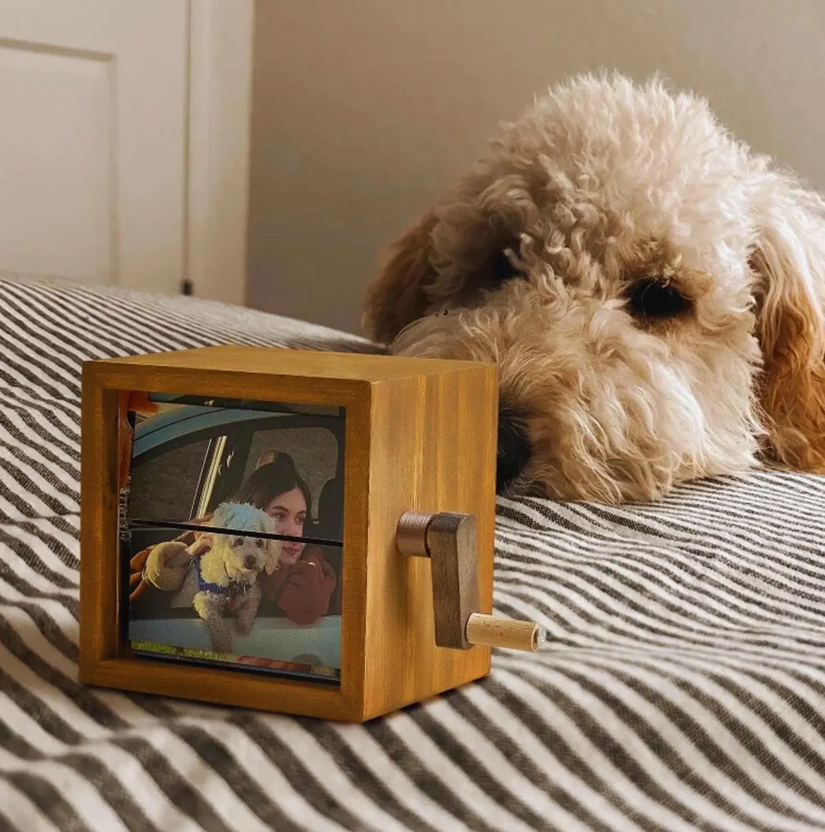 Personalised Whole Song Flipbook Frame Animation Machine Hand Motion Photo Cube Album Music Night Light Anniversary Gifts