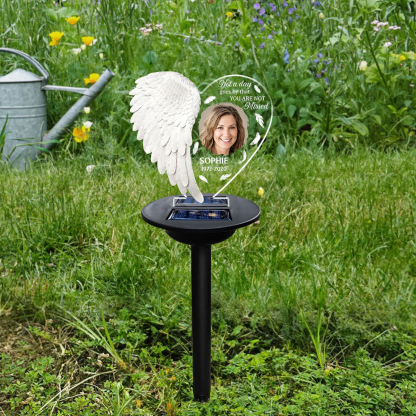 Memorial Solar Light Garden Stake Planted Angel in Heaven Sympathy Garden Gifts Personalised Bereavement Solar Grave Decor Gift