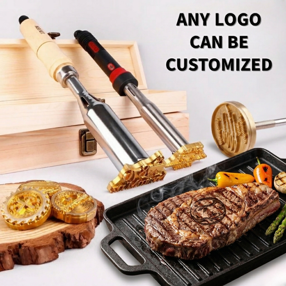 Custom Steak Branding Iron Personalised Branding Iron for Grilling Electric Branding Stamp for Food, BBQ