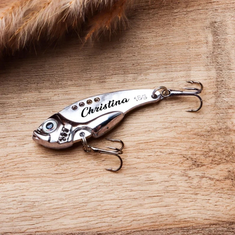 Personalised Engraved Fishing Lure Custom Lure fisherman Gift for Dad Uncle husband Father's Day Gift