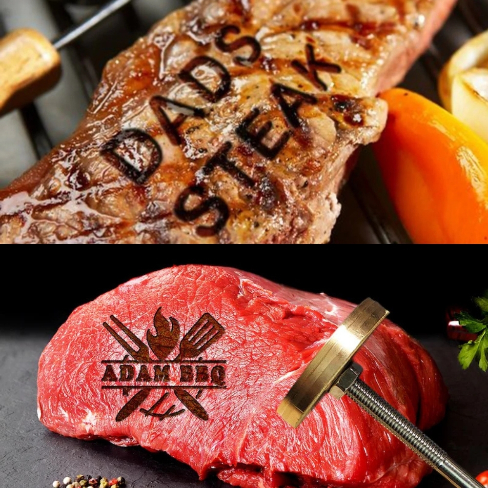 Custom Steak Branding Iron Personalised Branding Iron for Grilling Electric Branding Stamp for Food, BBQ