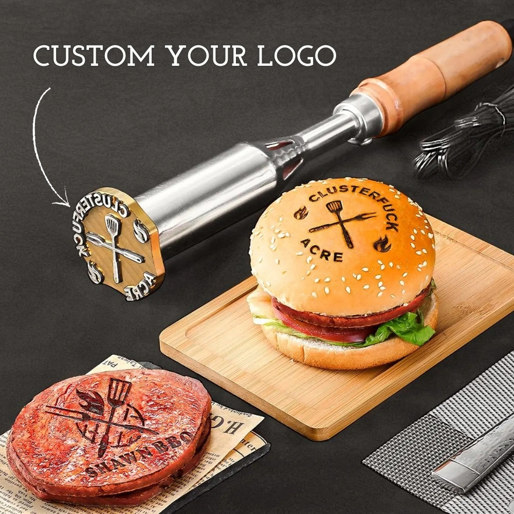 Custom Branding Iron Stamp with Your Logo Custom Metal Branding Iron Electric or Flame Heated Wood Burning Stamp