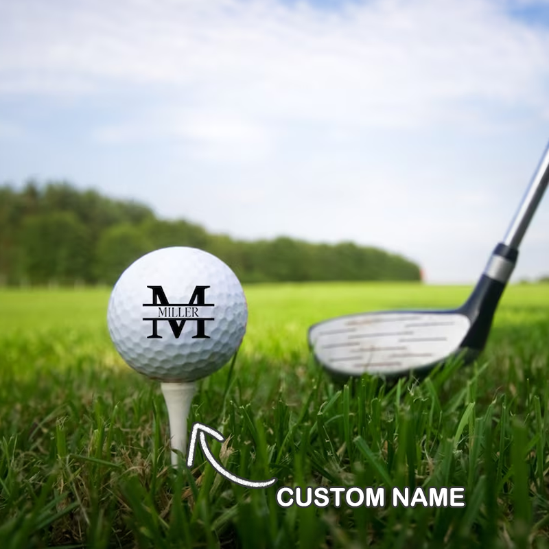 Custom Golf Ball Stamp Monogrammed Initial Name Personalised Ball Markers Golf Logo Stamper Gifts for Golfers for Men and Dad