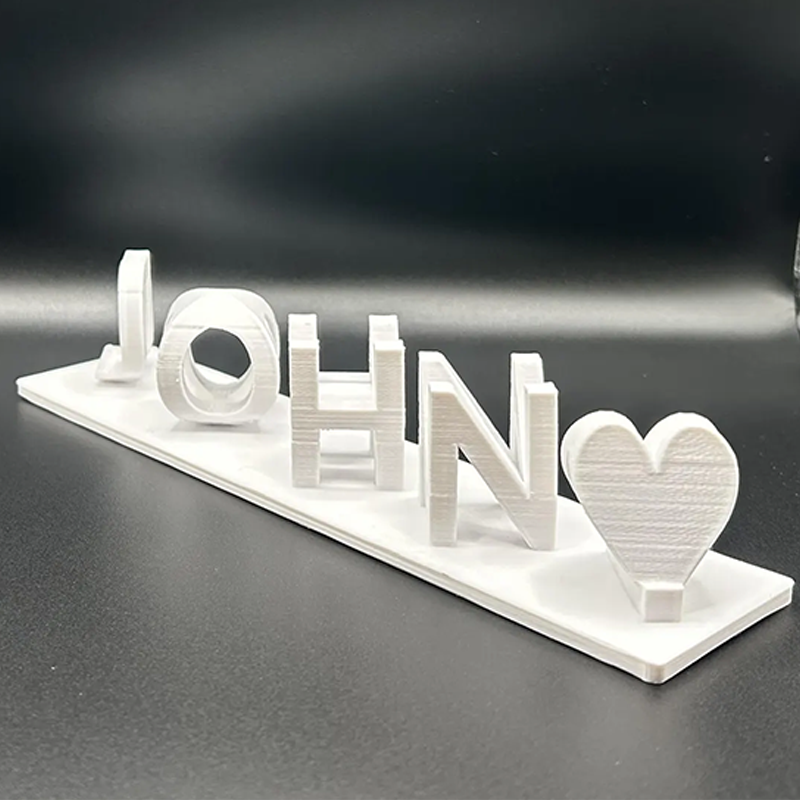 Custom Dual Name Illusion Personalised Double Flip Text Name Plate Customized Double Sided Words Plate Best Valentines Gift