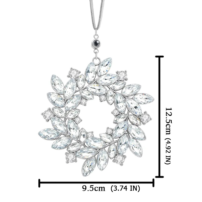 Personalised Photo Wreath Projection Ornaments Christmas Tree Decoration Ornaments with Picture Inside Christmas Gifts