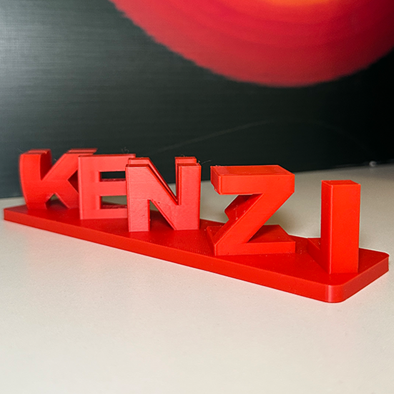 Personalised Dual Name Illusion Love 3D Printed Custom Name Plate Customized Double Sided Words Plate Best Valentines Gift