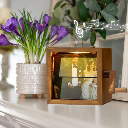 Personalised Whole Song Flipbook Frame Christmas Gifts Animation Machine Hand Motion Photo Cube Album Music Night Light