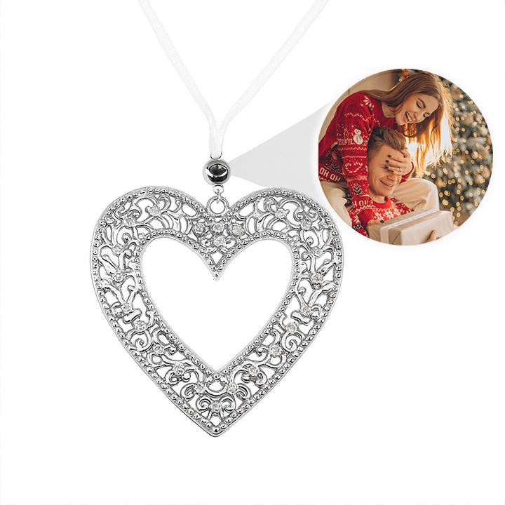 Custom Photo Projection Ornament Christmas Ornament with Picture Inside Xmas Tree Christmas Gifts