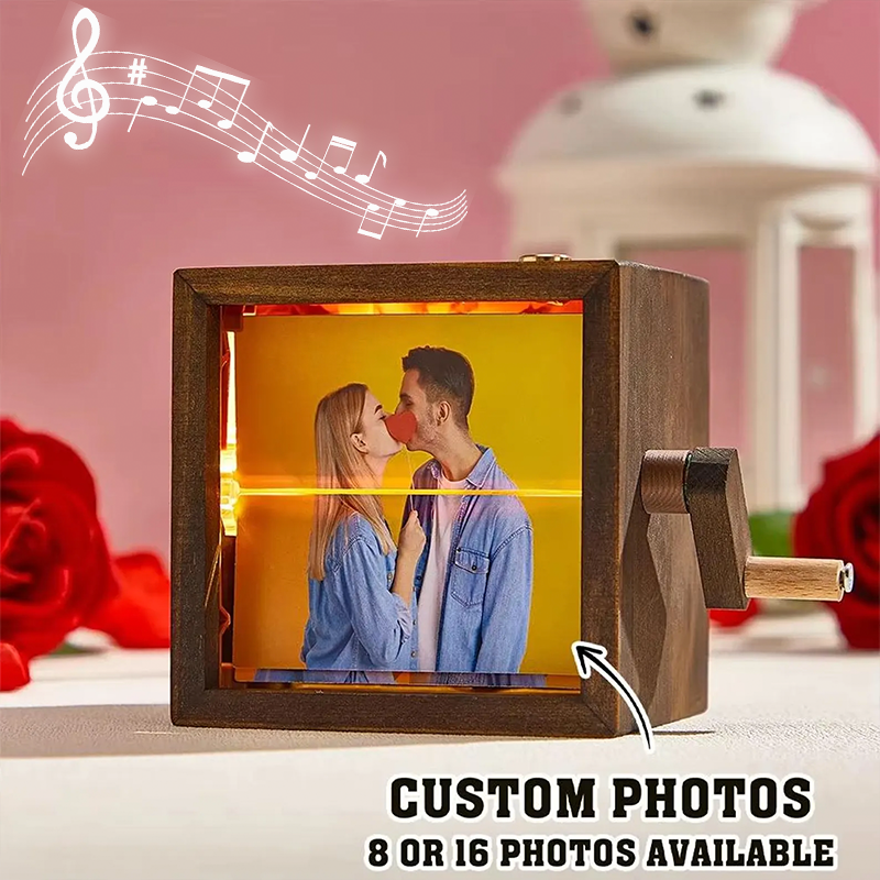 Personalised Whole Song Flipbook Frame Christmas Gifts Animation Machine Hand Motion Photo Cube Album Music Night Light