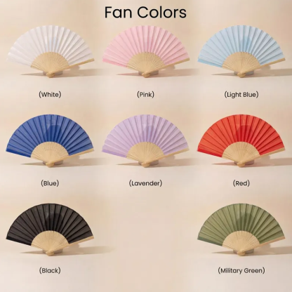 Personalised Folding Fans for Weddings Custom Engraved Hand Fan Bridesmaid Gift Set of 6 Bridal Shower Party Favors