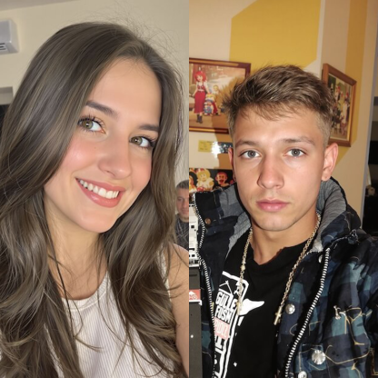 Personalised AI Kissing Video Photo Frame with Custom Whole Song AR Frame Personalised Music Player (Can Play Whole Song)