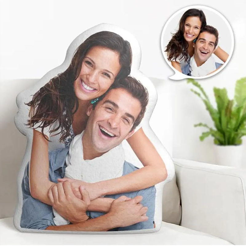Custom 3D Photo Pillow Personalised Photo Couples Pillow Valentine's Day Couple Shaped Pillow Gift Wedding Gift
