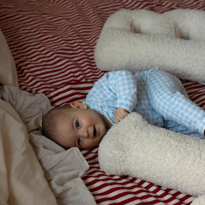 Personalised Alphabet Letter Pillow Embroidered Initial Cushion Nursery Decor Soft Sherpa Dorm Bed Pillow Baby Shower Gift