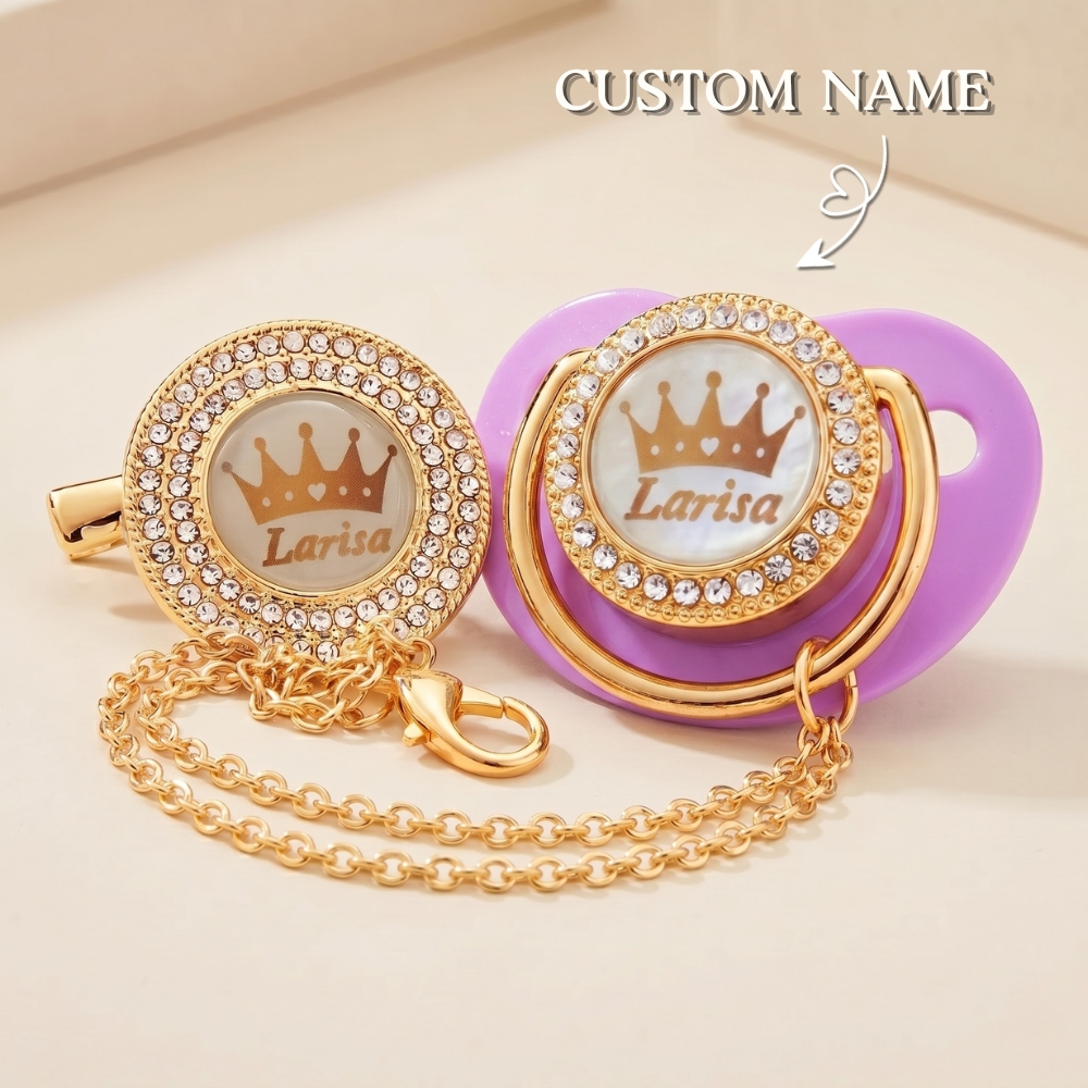 Personalised Name Pacifier Custom Engraved Baby Soother Exquisite Handmade Pacifier Gift for Your Little One