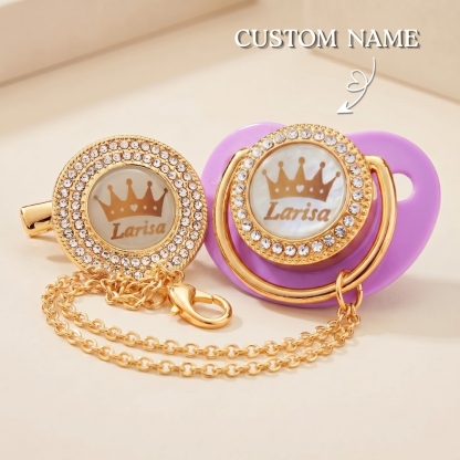 Personalised Name Pacifier Custom Engraved Baby Soother Exquisite Handmade Pacifier Gift for Your Little One