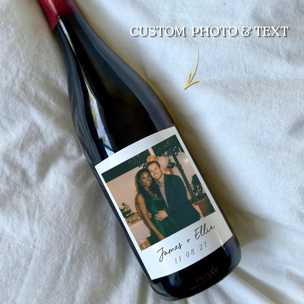 Custom Wine Bottle Labels with Photo Personalised Wine Labels for Wedding