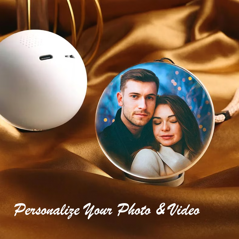 Personalised Video 3D Globe Crystal Ball with Sound Custom Album and V