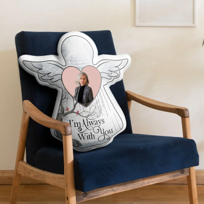 Custom Angel Wings 3D Memorial Pillow Personalised Keepsake Gift for Remembrance I'm Always with You