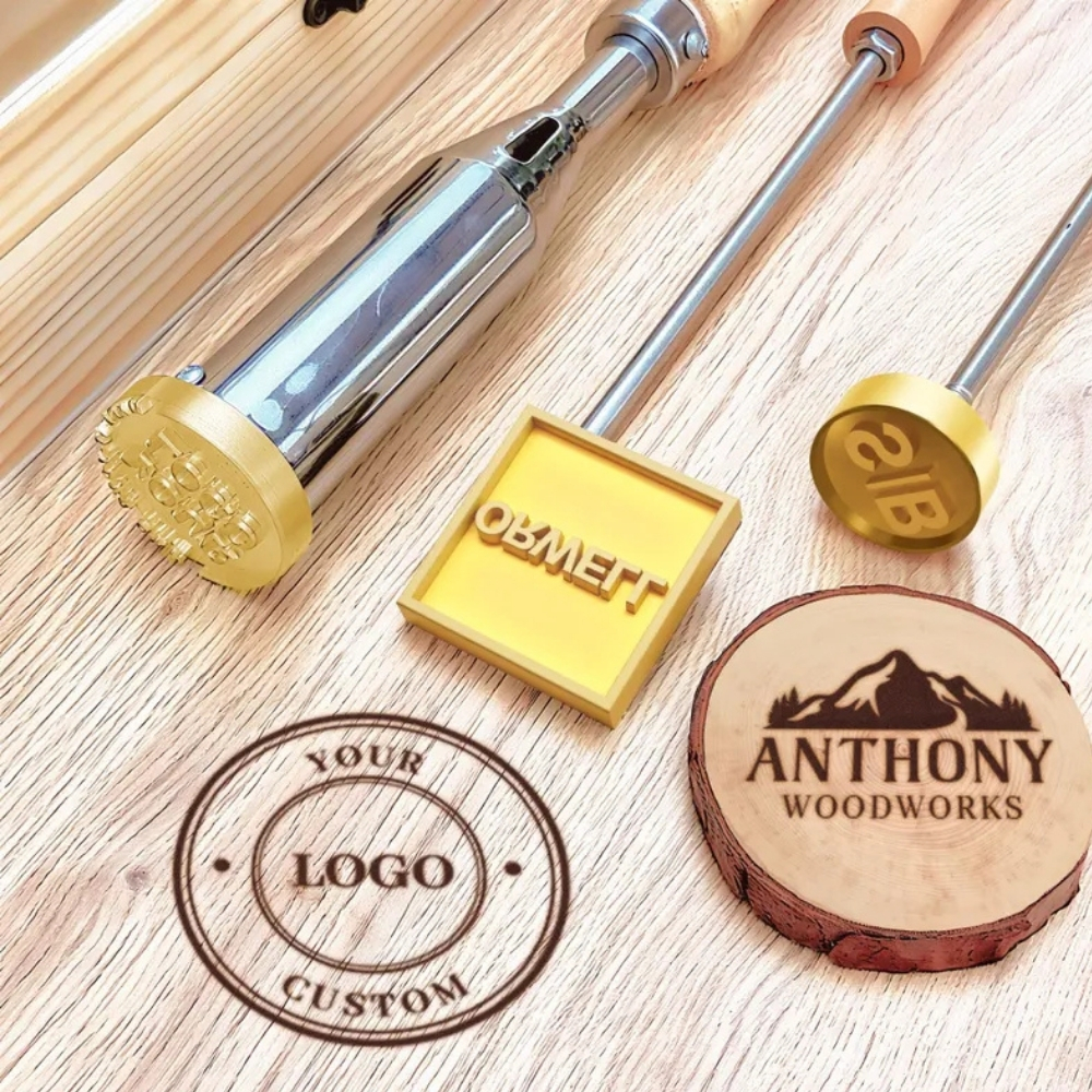 Custom Branding Iron Stamp with Your Logo Custom Metal Branding Iron Electric or Flame Heated Wood Burning Stamp