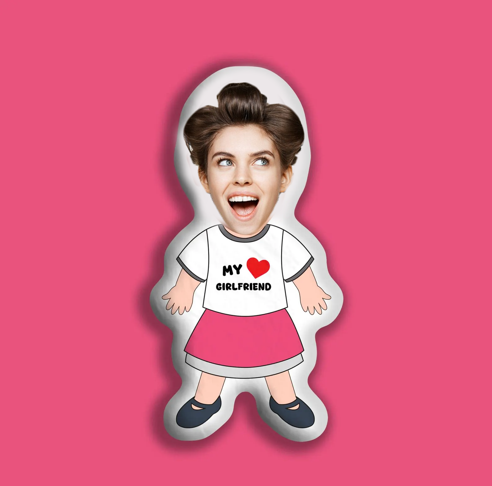 Custom Face Photo Pillow Cartoon Image Doll 3D Custom Shaped Pillow Personalised Valentine's Day Gift