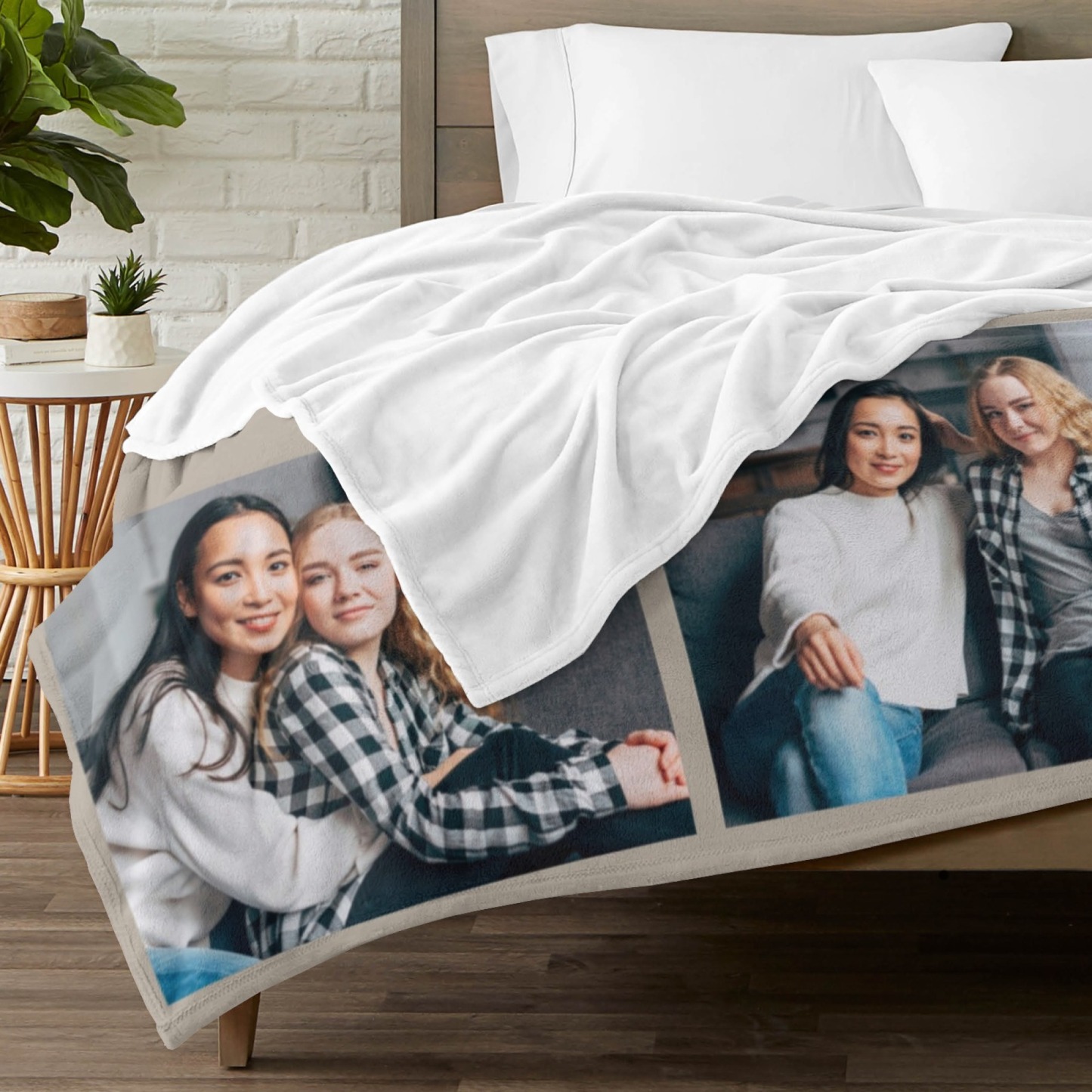 Custom Blanket with Collage Photos Blanket Mother's Day Gifts Personalised Throw Blanket with Photos