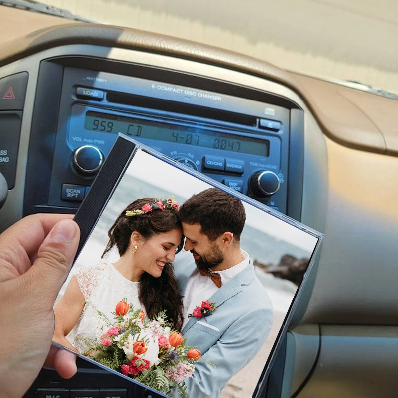 Personalised Song and Photo CD Mixtape 12 Songs Playlist with Custom Songs Case CD Wedding Gifts