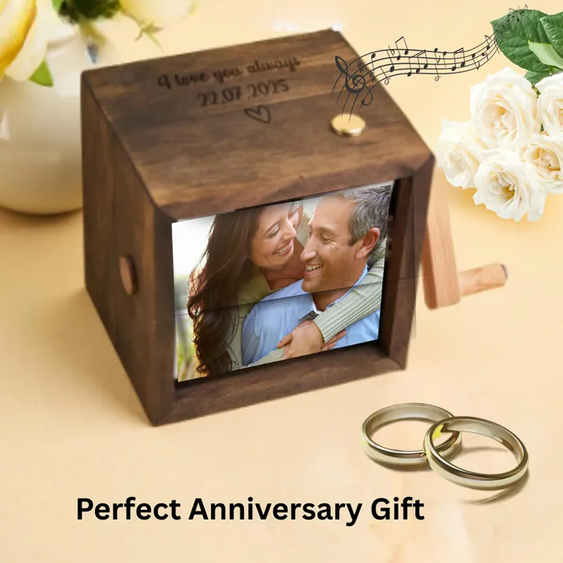 Personalised Whole Song Flipbook Frame Christmas Gifts Animation Machine Hand Motion Photo Cube Album Music Night Light