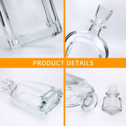 Personalised Laser Etched Photo and Text Whiskey Decanter Custom Engraved Liquor Bottle Anniversary Gifts for Him