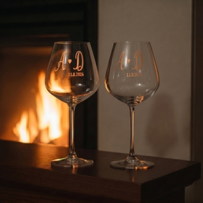 Custom Glassware Gift Box Set with Engraved Glasses Laser Engraved Glasses Personalised Wedding Gifts