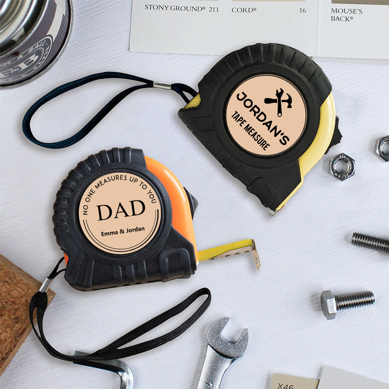 Personalised Tape Measure Gift for Dad Custom Kids Name Tape Measure Birthday Gift for Dad