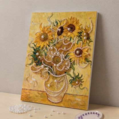 DIY Pink Castle Pearl Painting Kit - Handmade Crystal Diamond Art with Frame Beginner-Friendly Wall Decor Gift for Friends