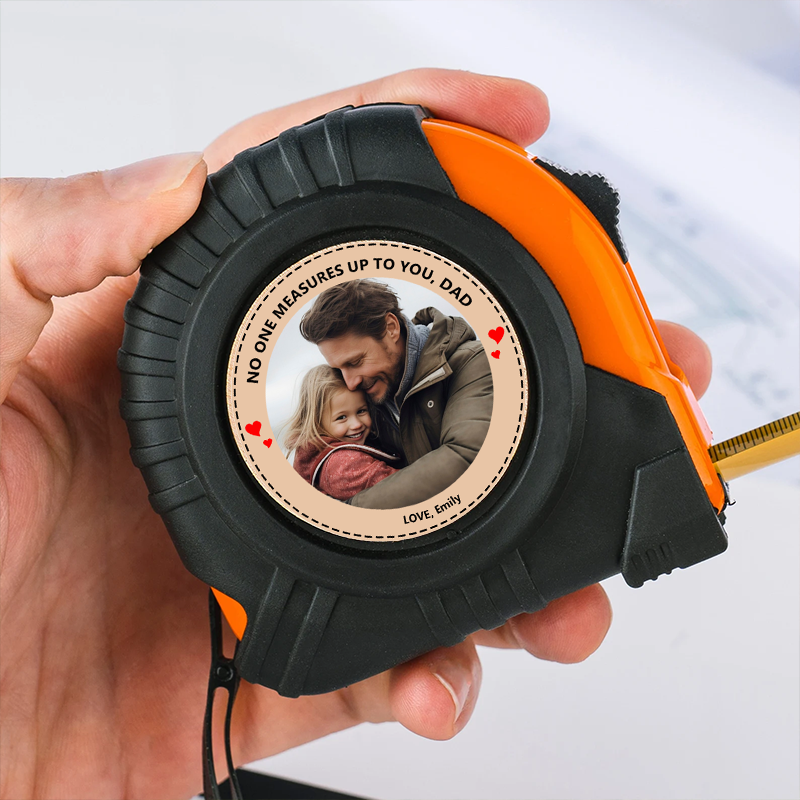 Personalised Photo Tape Measure with Custom Picture and Name Daddy Loved Beyond Measure Tape Measure Gift for Dad