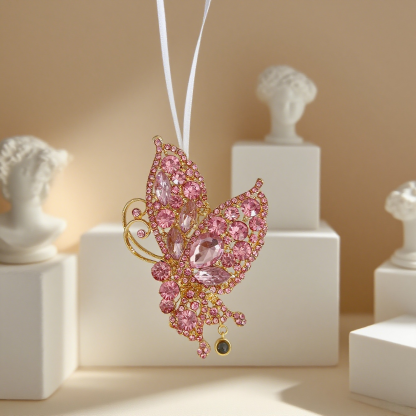 Custom Photo Projection Pendant Hollow Butterfly Projection Pendant Car Decoration Christmas Decoration