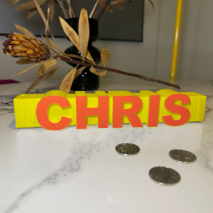 Personalised 3D Printed Letter Money Box Custom Name Two Colored Piggy Bank for Kids Unique First Savings Bank
