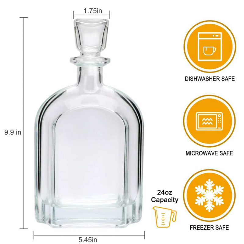 Personalised Laser Etched Photo and Text Whiskey Decanter Custom Engraved Liquor Bottle Anniversary Gifts for Him