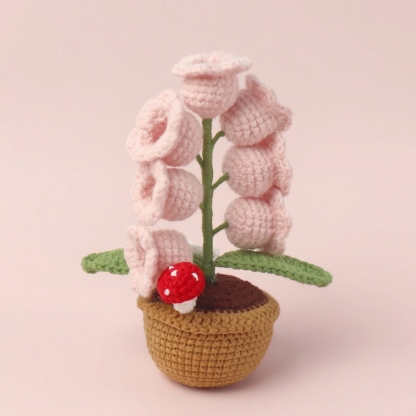 LED Glowing Lily of the Valley - Handmade Knit Flower Decor Light for Home