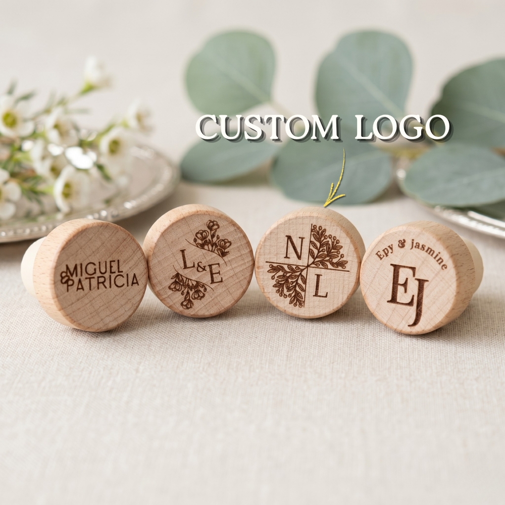 Personalised Wine Stoppers Custom Wine Stoppers Engraved Wooden Bottle Stopper Wedding Favors Bridal Shower Gifts