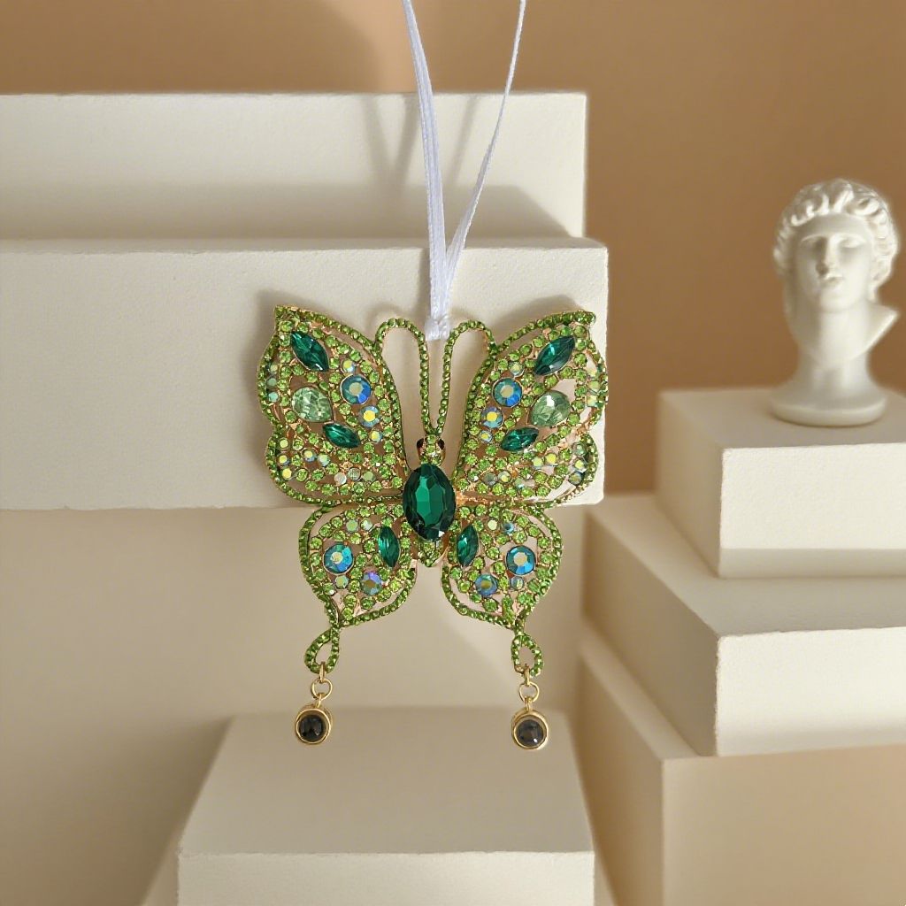 Custom Photo Projection Hanging Ornament Butterfly Projection Hanging Ornament Christmas Decoration