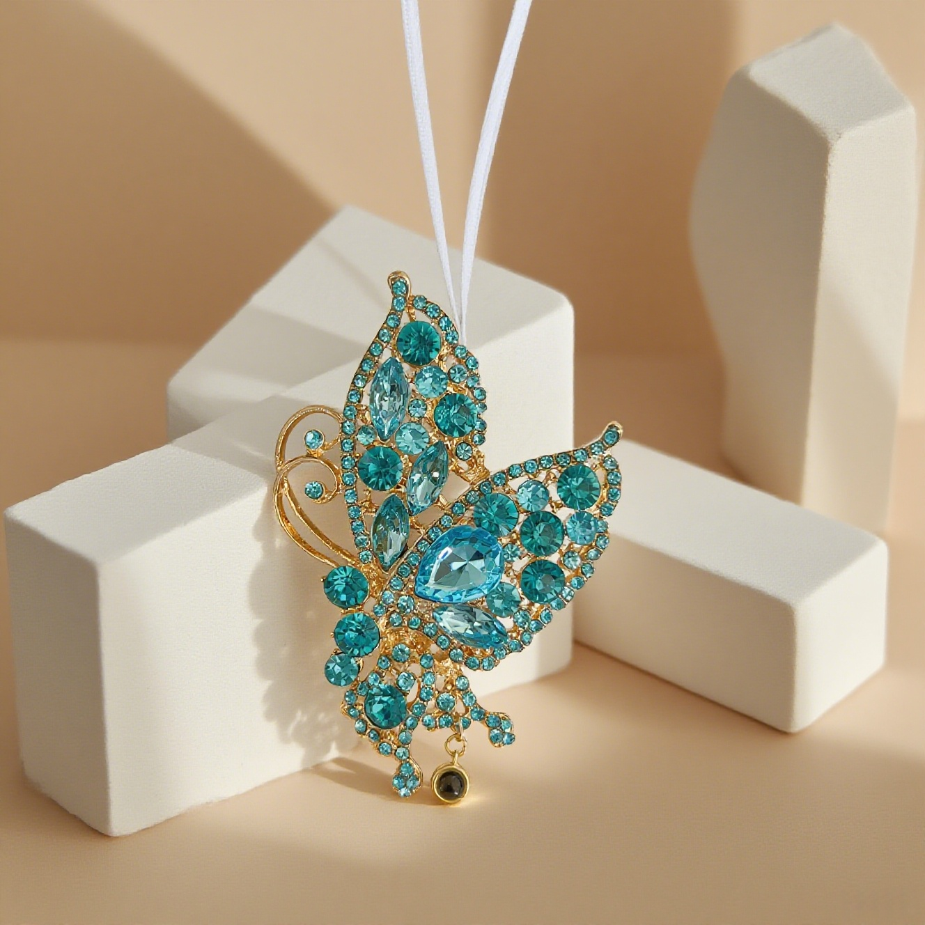 Custom Photo Projection Pendant Hollow Butterfly Projection Pendant Car Decoration Christmas Decoration