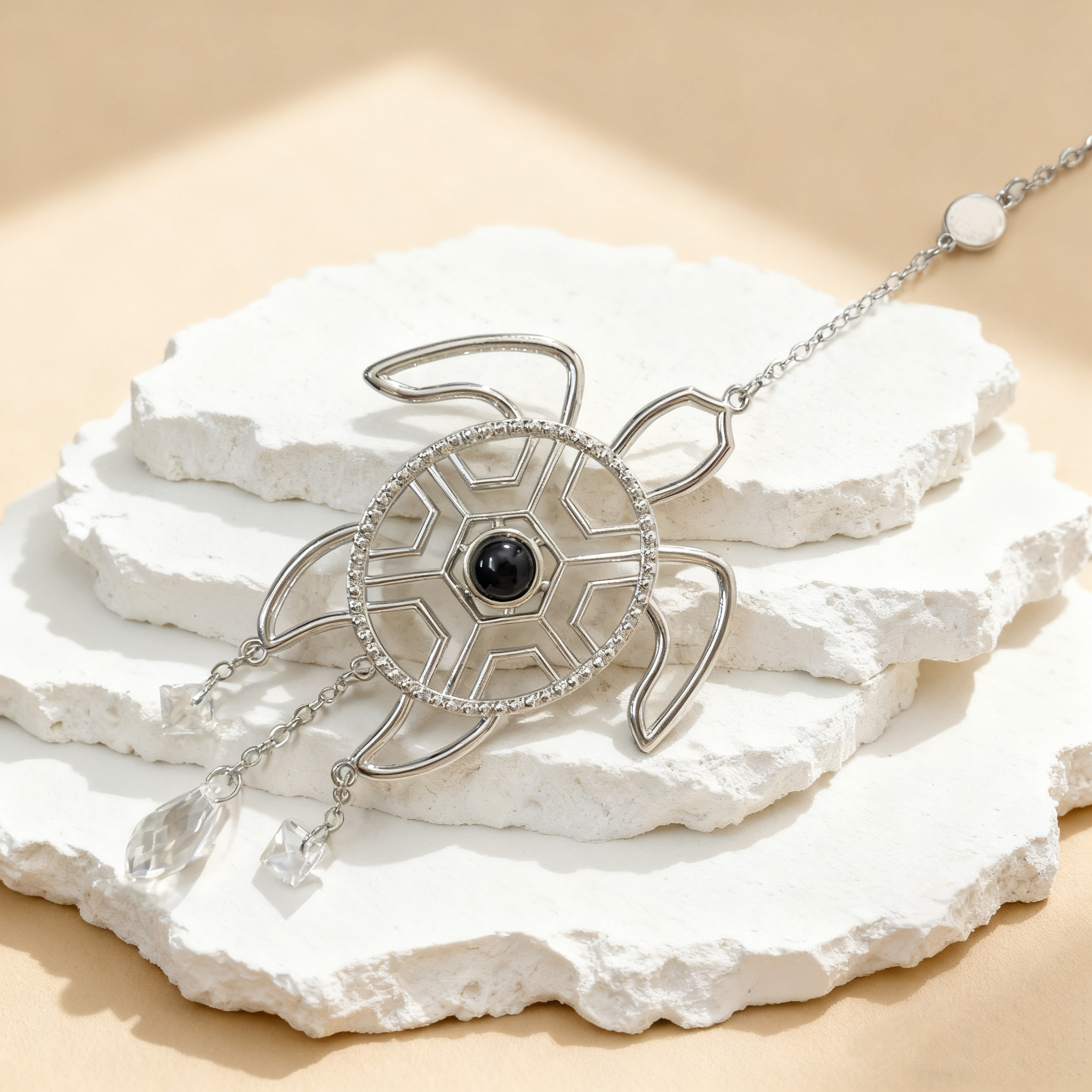 Personalised Sunburst Photo Sea Turtle Sun Catcher Custom Projection Ornaments Gift for Christmas