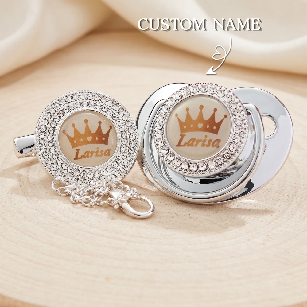 Personalised Name Pacifier Custom Engraved Baby Soother Exquisite Handmade Pacifier Gift for Your Little One