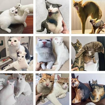 Custom 3D Custom Ugly-Cute Pet Pillow Personalised Photo Printing Pillow Funny Gift for Pets