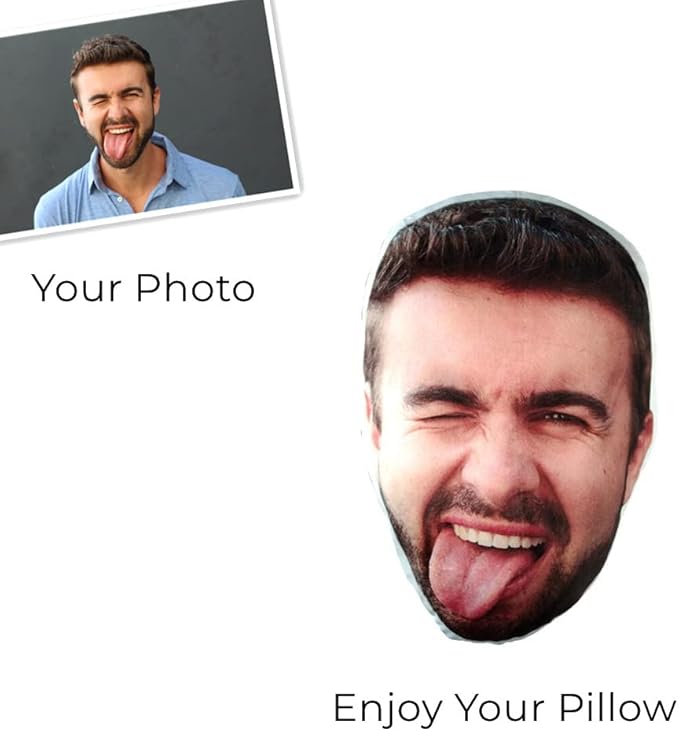 Custom Face Pillow Personalised Big Head Pillow Gift Custom Photo Pillow Human Pillow