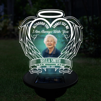 Personalised Memorial Solar Garden Light Memorial Gift for Loss of Family Custom Always On Our Minds Light Up Remembrance Stake